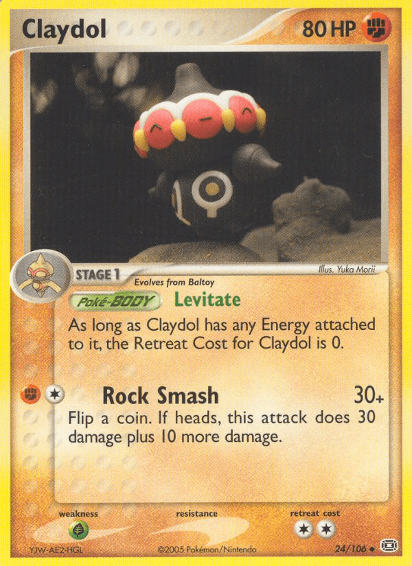 Claydol, carta 24 de Emerald