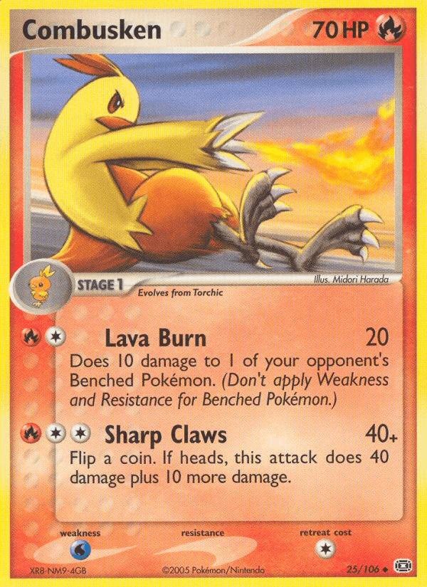 Combusken, carta 25 de Emerald