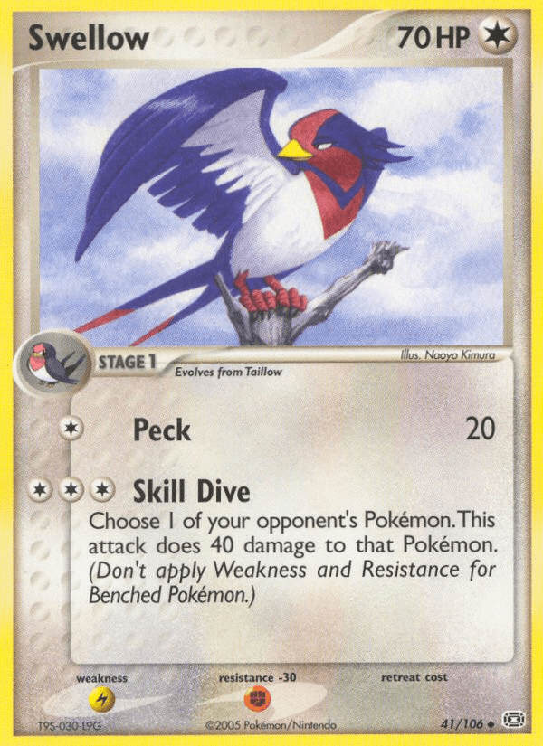 Swellow, carta 41 de Emerald