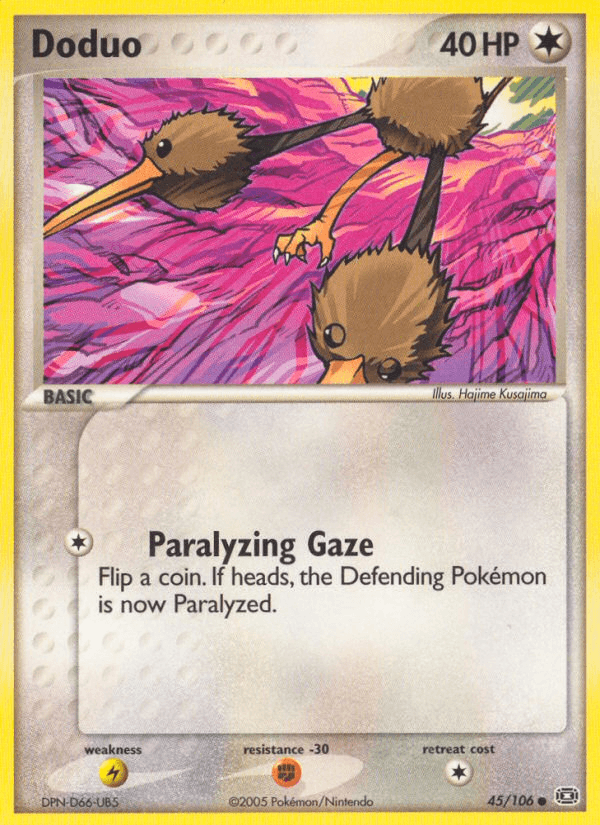 Doduo, carta 45 de Emerald