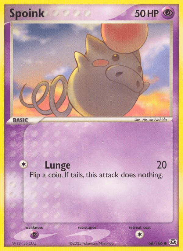 Spoink, carta 66 de Emerald