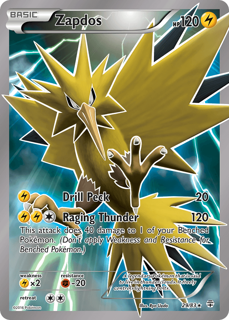 Zapdos, carta 29 de Generations