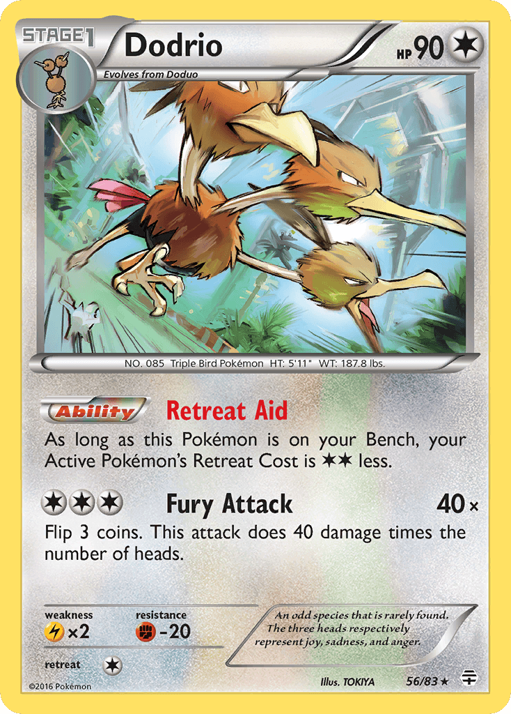 Dodrio, carta 56 de Generations