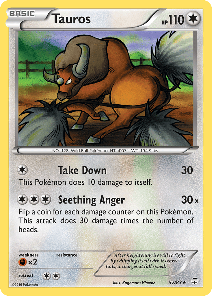 Tauros, carta 57 de Generations