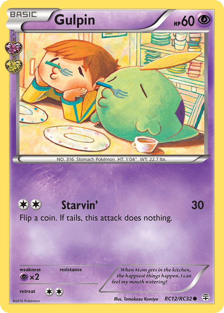 Gulpin, carta RC12 de Generations