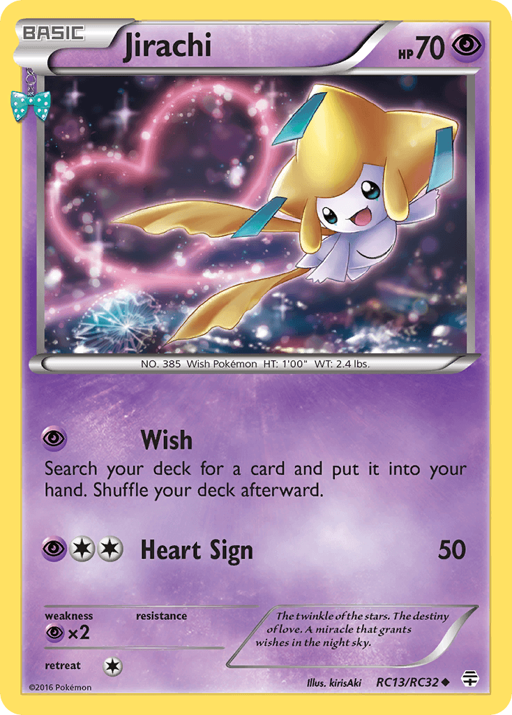 Jirachi, carta RC13 de Generations
