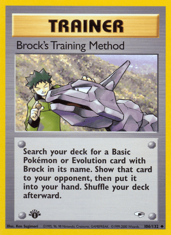 Brock's Training Method, carta 106 de Gym Heroes