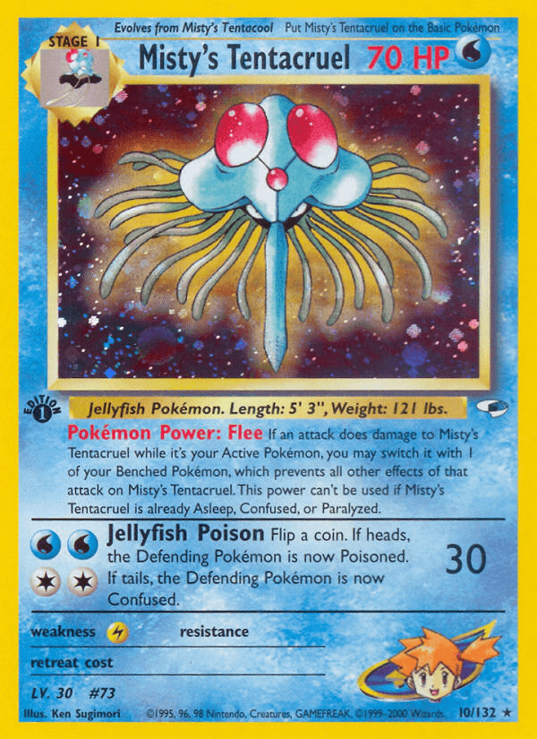 Misty's Tentacruel, carta 10 de Gym Heroes