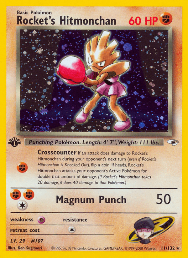 Rocket's Hitmonchan, carta 11 de Gym Heroes