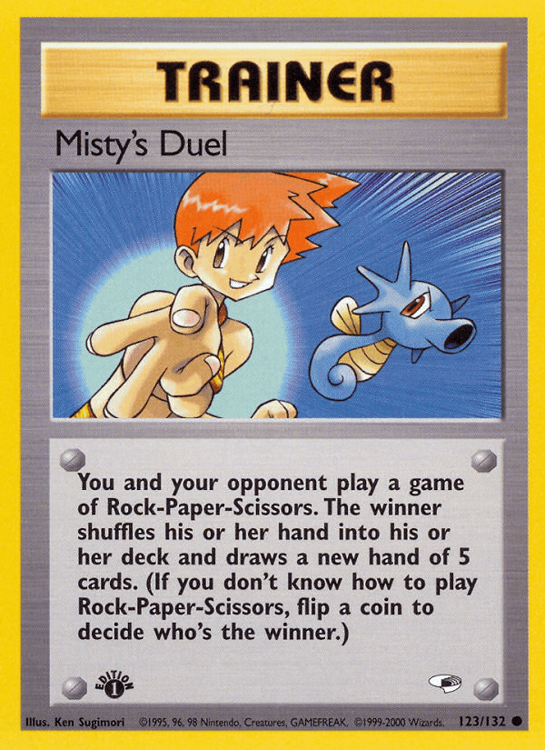 Misty's Duel, carta 123 de Gym Heroes