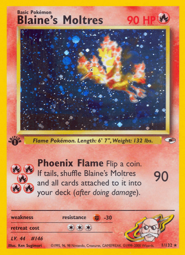 Blaine's Moltres, carta 1 de Gym Heroes
