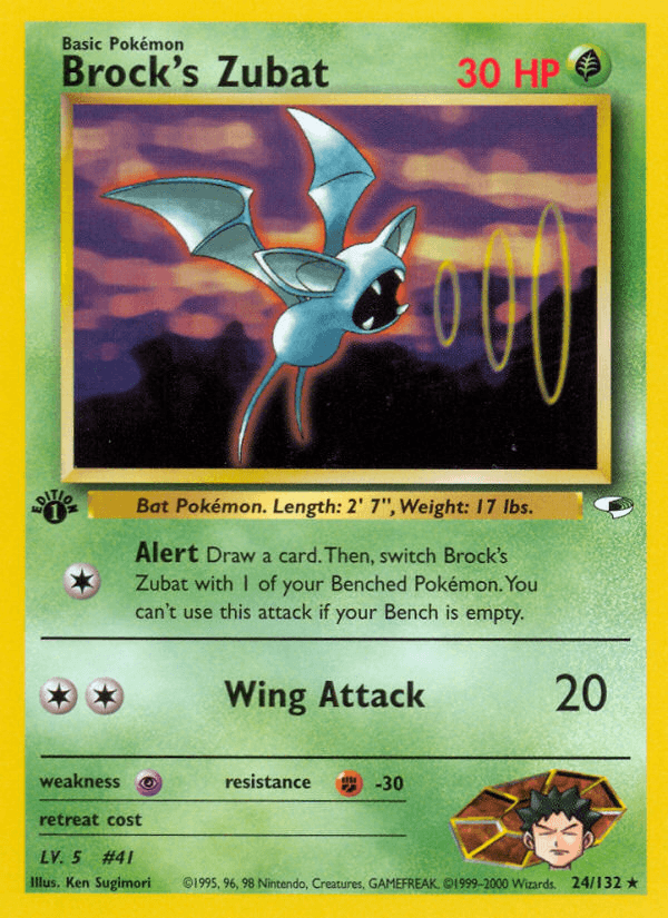 Brock's Zubat, carta 24 de Gym Heroes