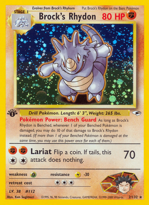 Brock's Rhydon, carta 2 de Gym Heroes