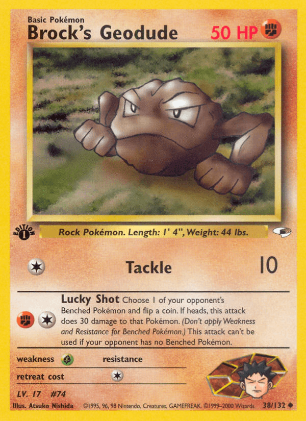 Brock's Geodude, carta 38 de Gym Heroes