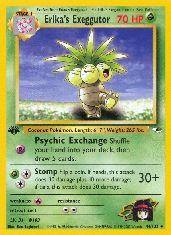 Erika's Exeggutor, carta 44 de Gym Heroes