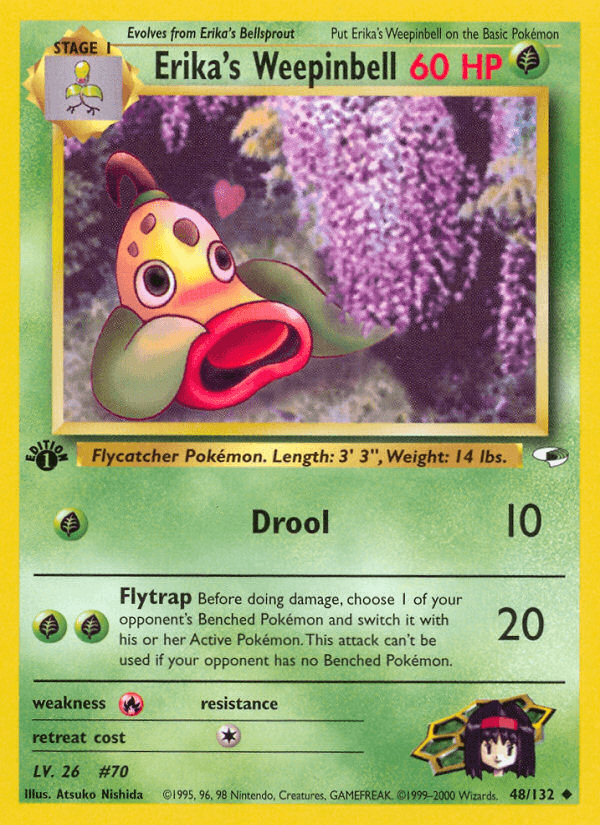 Erika's Weepinbell, carta 48 de Gym Heroes