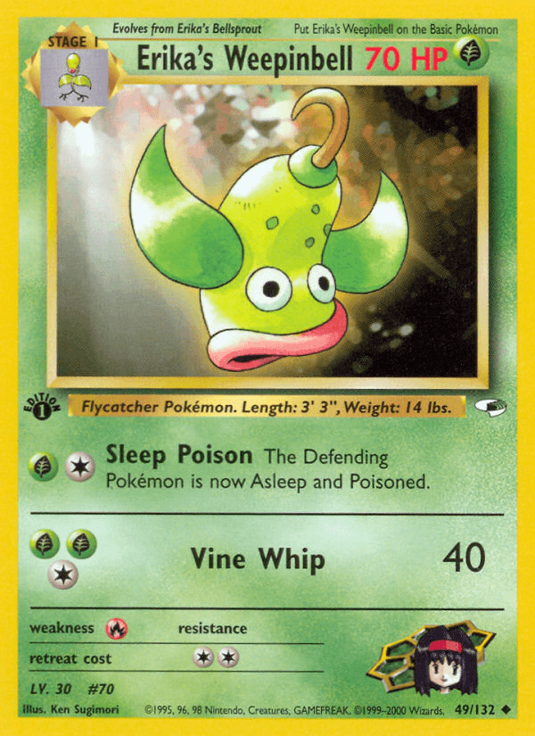 Erika's Weepinbell, carta 49 de Gym Heroes
