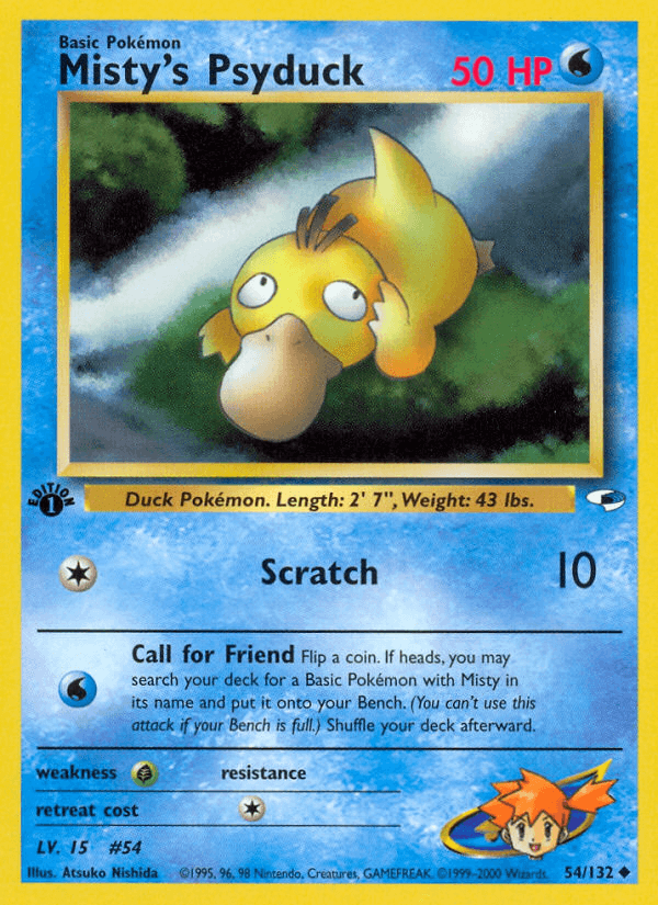 Misty's Psyduck, carta 54 de Gym Heroes