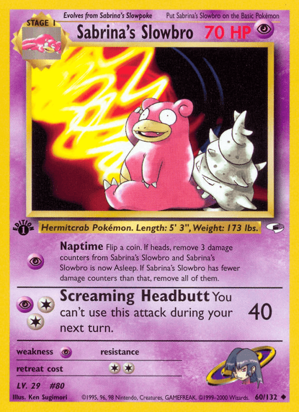 Sabrina's Slowbro, carta 60 de Gym Heroes