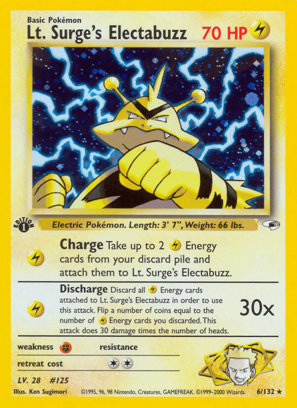 Lt. Surge's Electabuzz, carta 6 de Gym Heroes