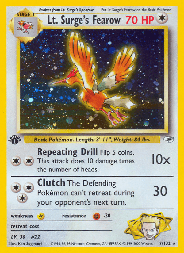 Lt. Surge's Fearow, carta 7 de Gym Heroes