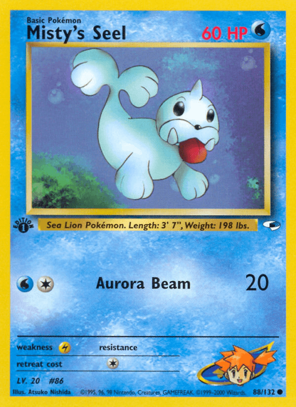 Misty's Seel, carta 88 de Gym Heroes