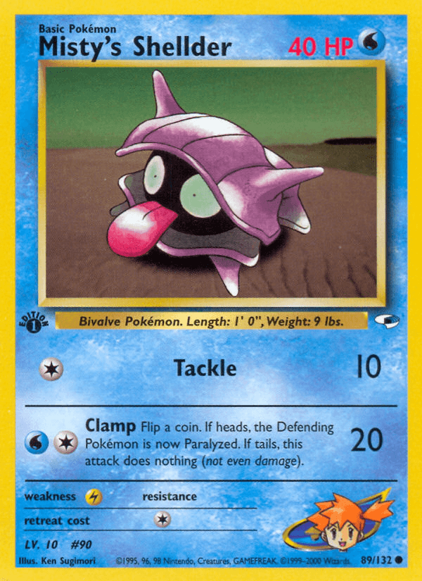 Misty's Shellder, carta 89 de Gym Heroes