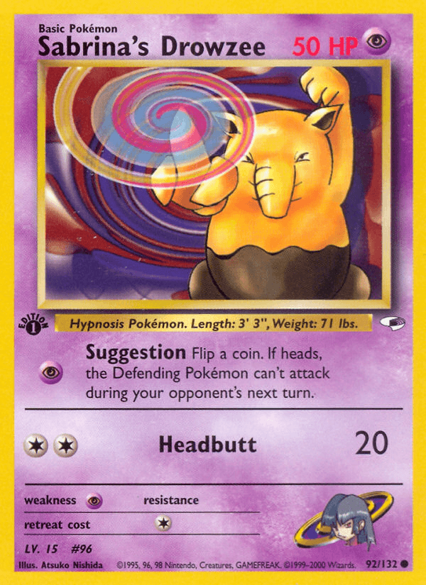Sabrina's Drowzee, carta 92 de Gym Heroes