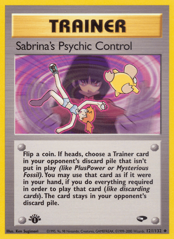 Sabrina's Psychic Control, carta 121 de Gym Challenge