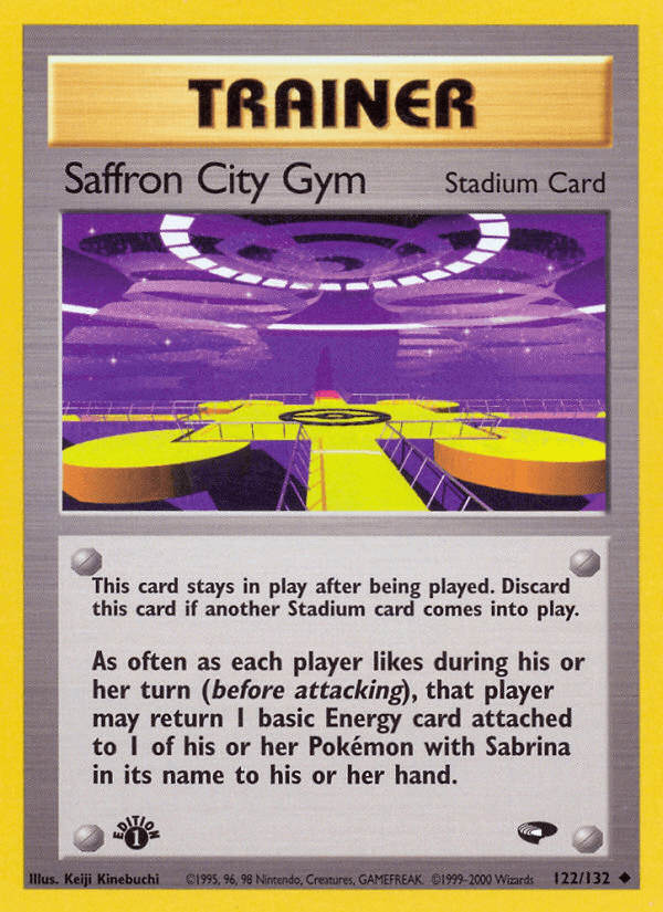 Saffron City Gym, carta 122 de Gym Challenge