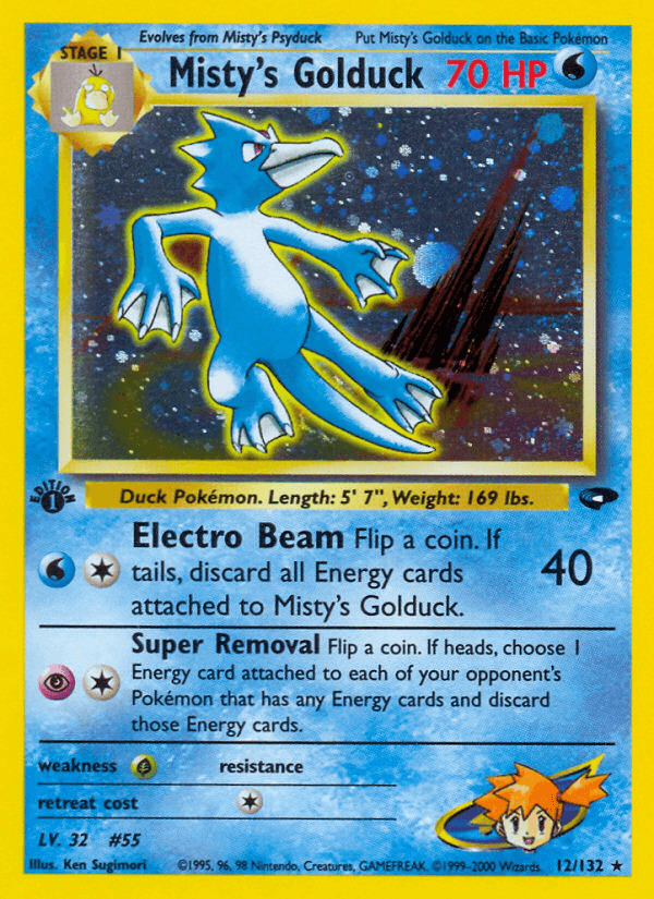 Misty's Golduck, carta 12 de Gym Challenge