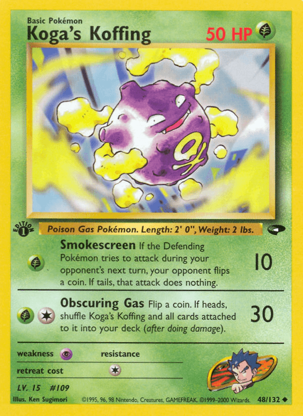 Koga's Koffing, carta 48 de Gym Challenge
