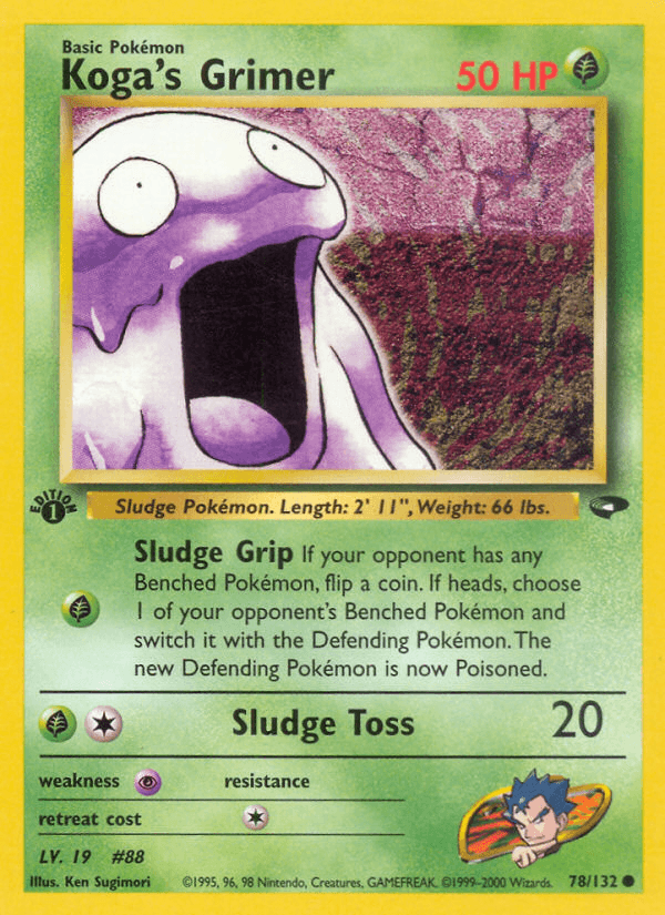 Koga's Grimer, carta 78 de Gym Challenge
