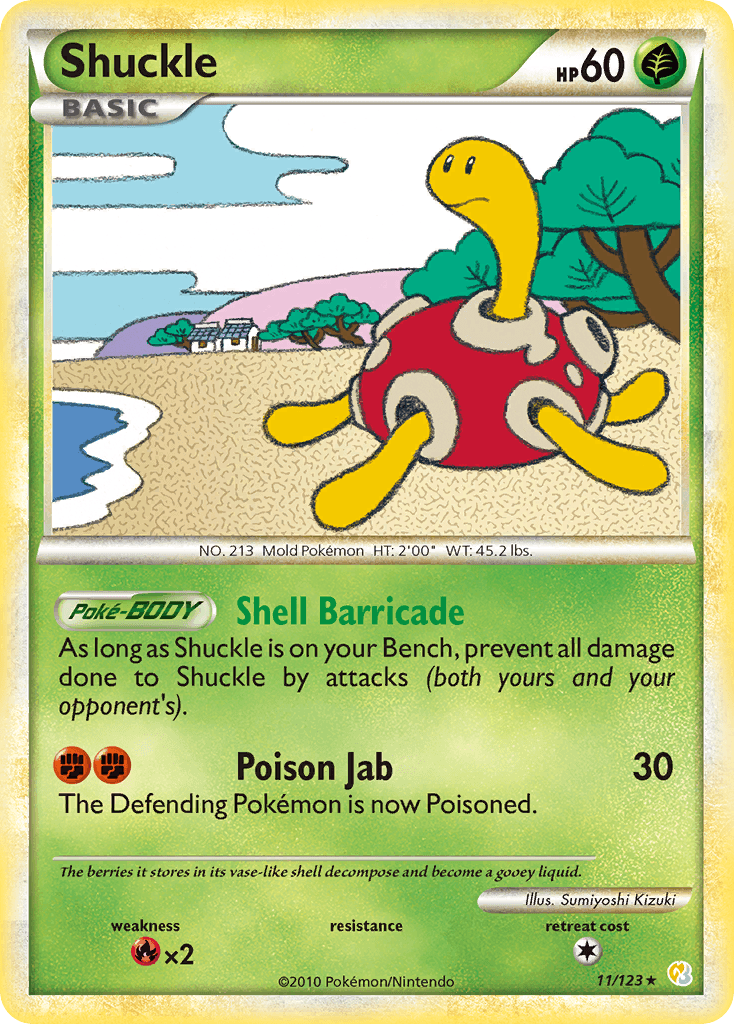 Shuckle, carta 11 de HeartGold SoulSilver