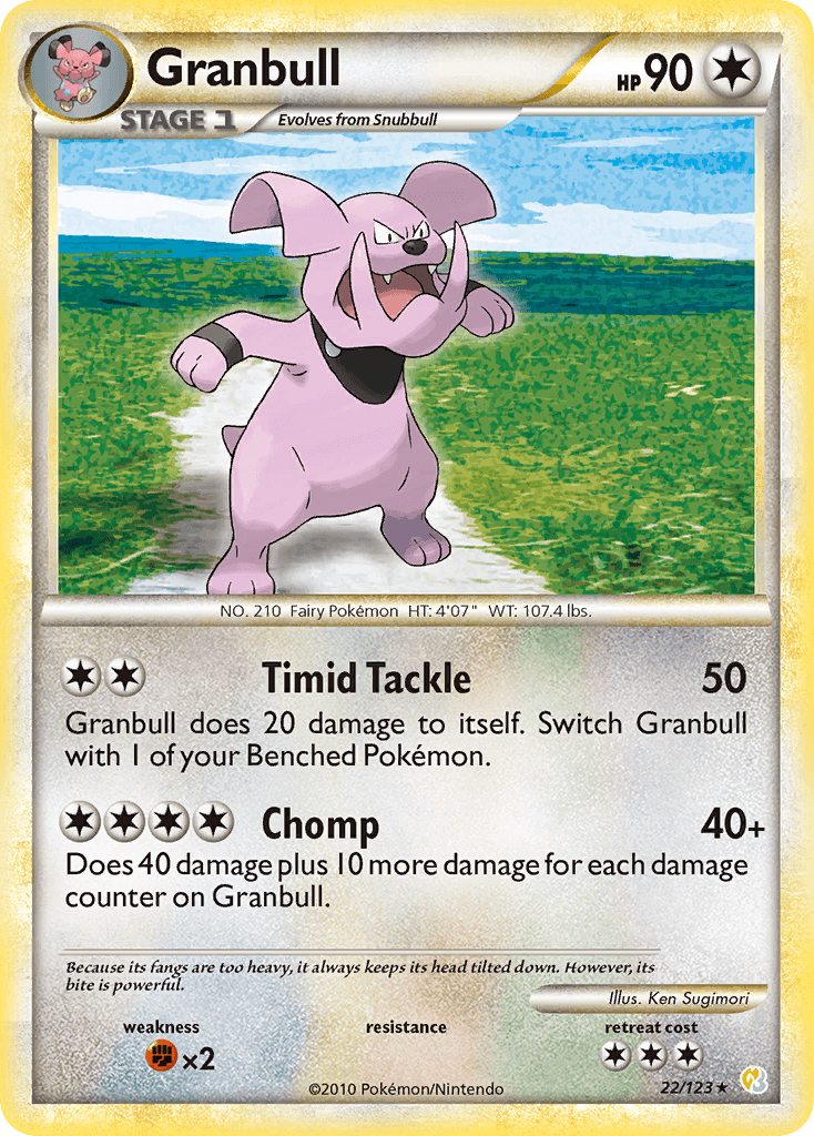 Granbull, carta 22 de HeartGold SoulSilver