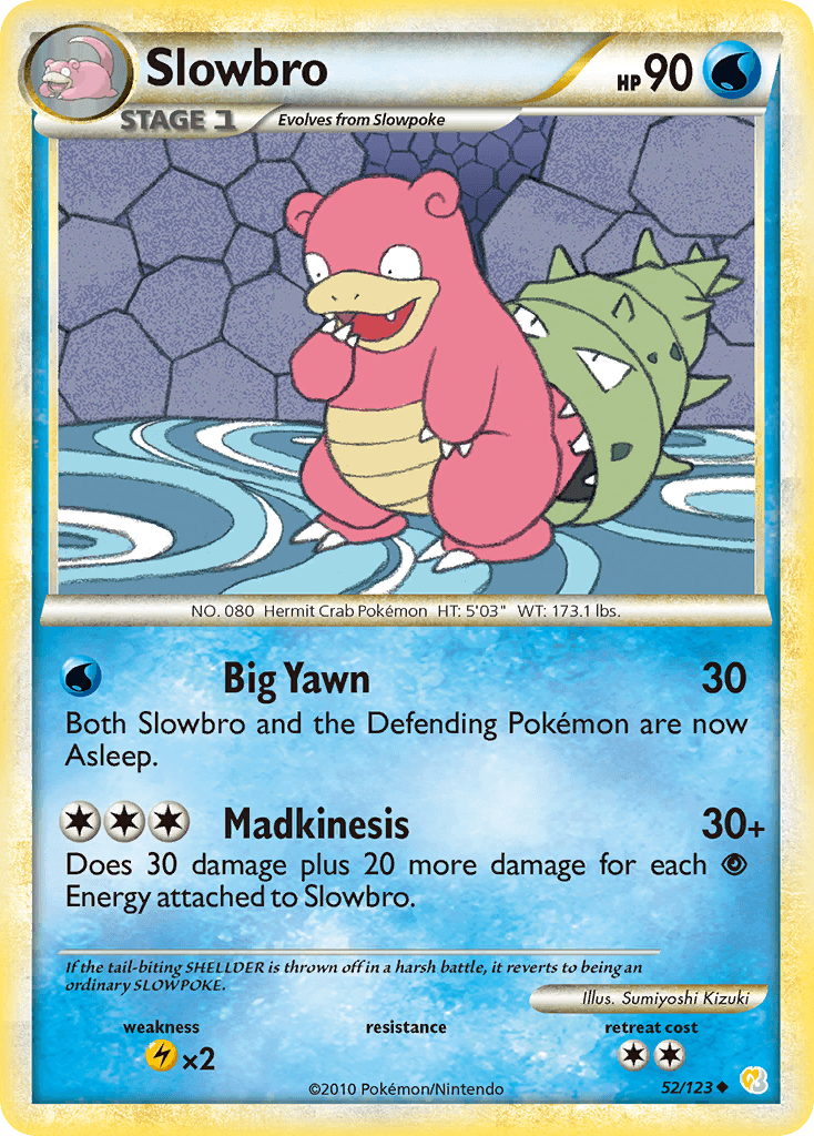Slowbro, carta 52 de HeartGold SoulSilver