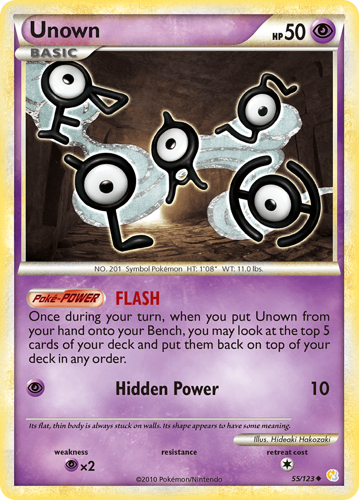 Unown, carta 55 de HeartGold SoulSilver