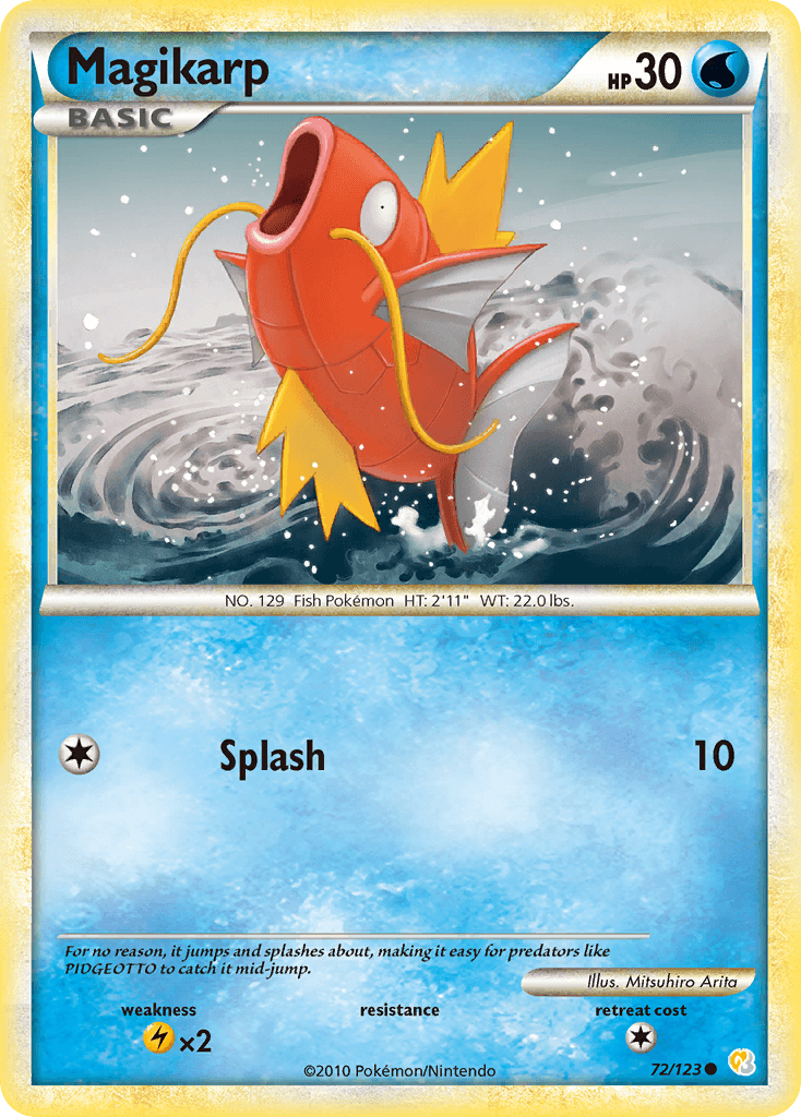 Magikarp, carta 72 de HeartGold SoulSilver