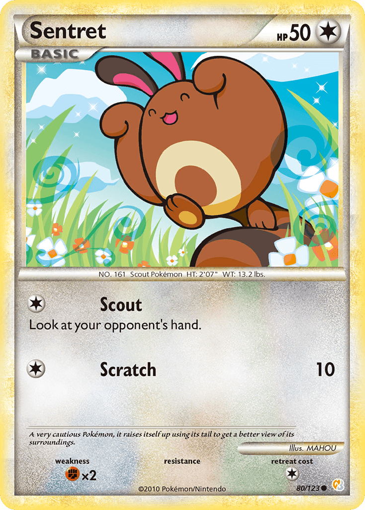 Sentret, carta 80 de HeartGold SoulSilver