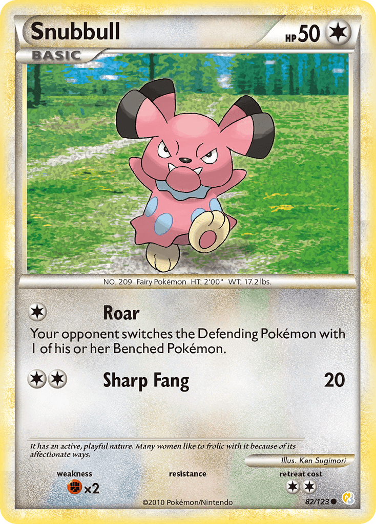Snubbull, carta 82 de HeartGold SoulSilver