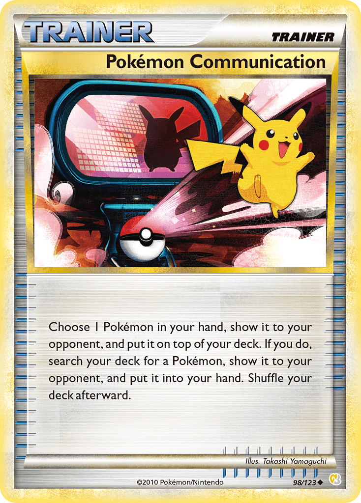 Pokémon Communication, carta 98 de HeartGold SoulSilver