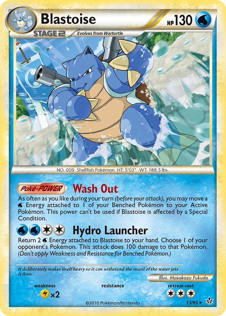 Blastoise, carta 13 de Unleashed