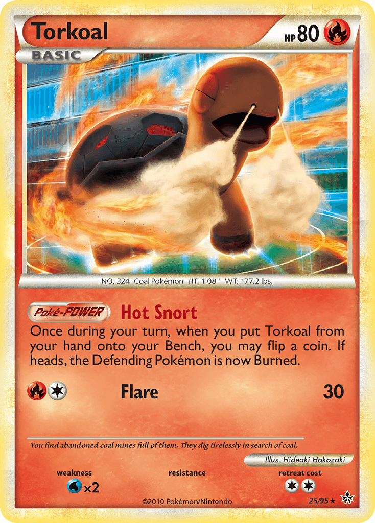 Torkoal, carta 25 de Unleashed