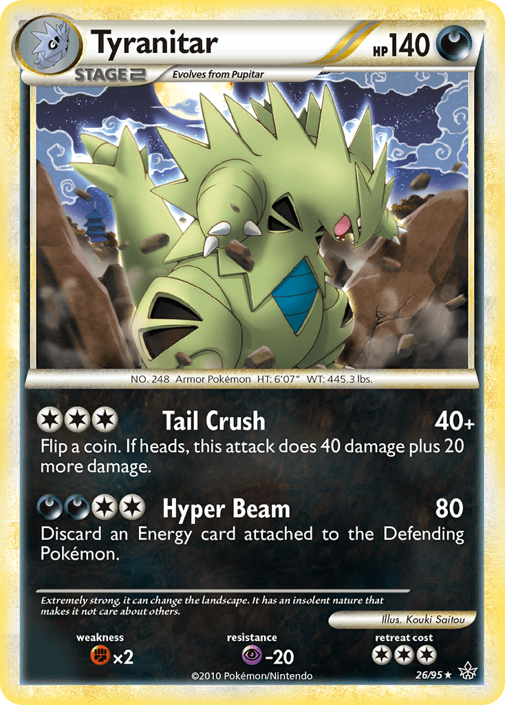 Tyranitar, carta 26 de Unleashed