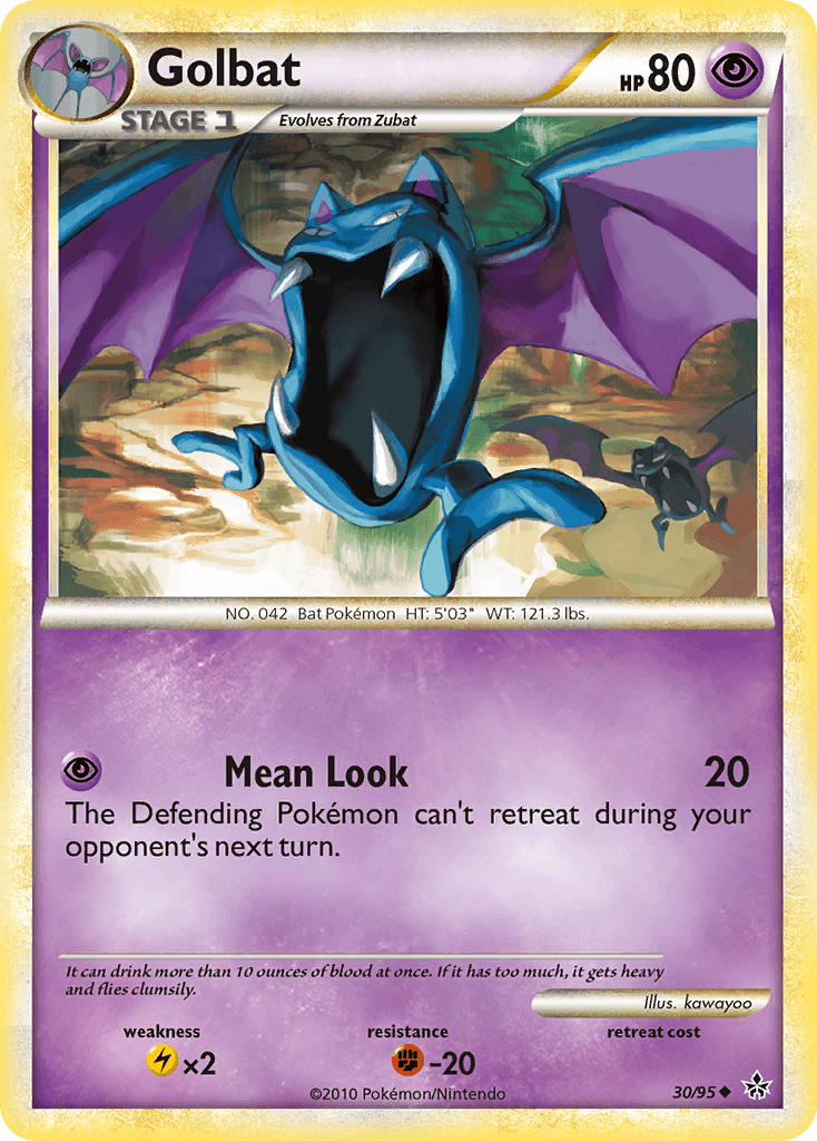 Golbat, carta 30 de Unleashed