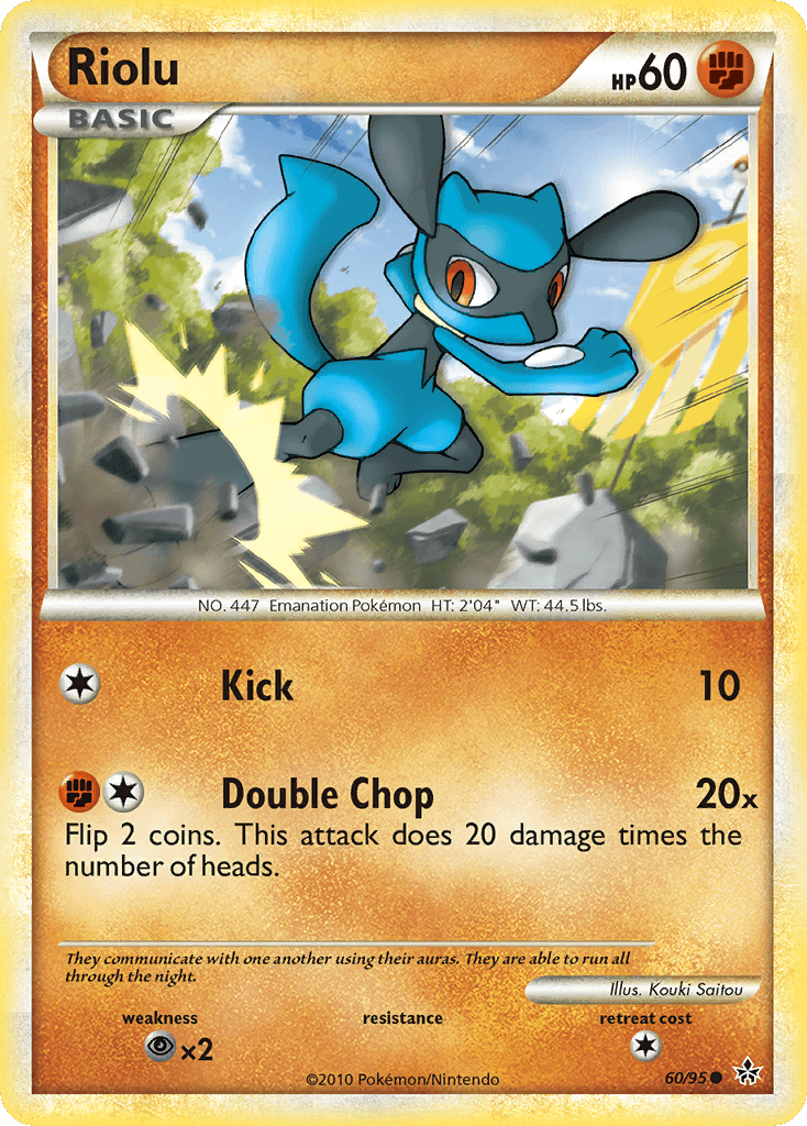Riolu, carta 60 de Unleashed