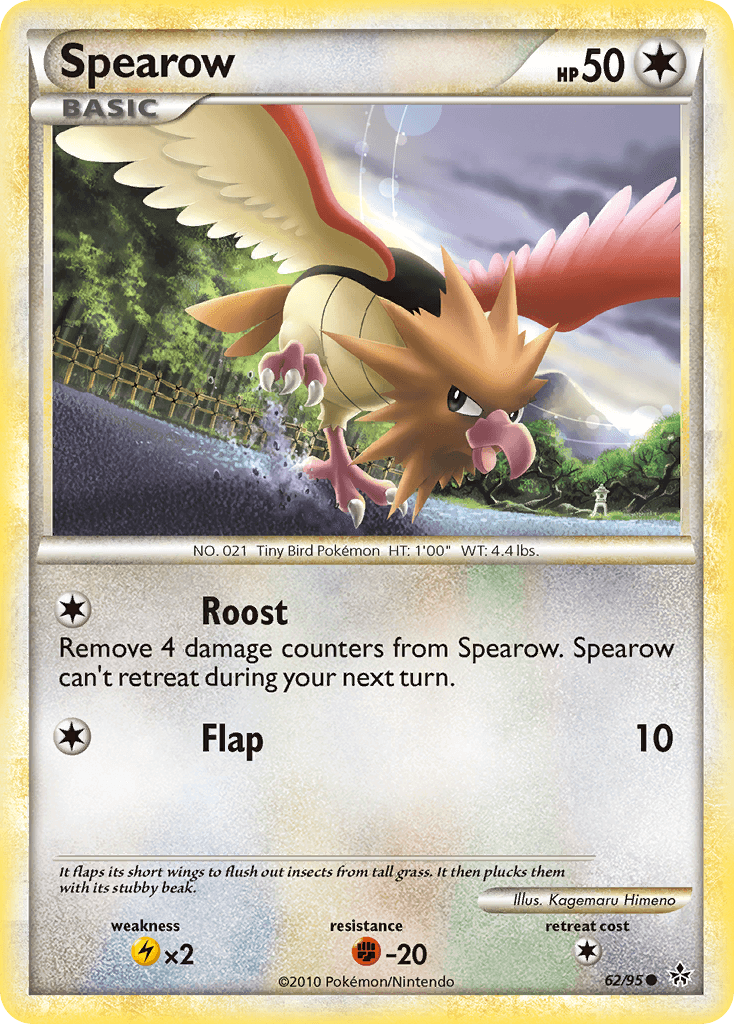 Spearow, carta 62 de Unleashed