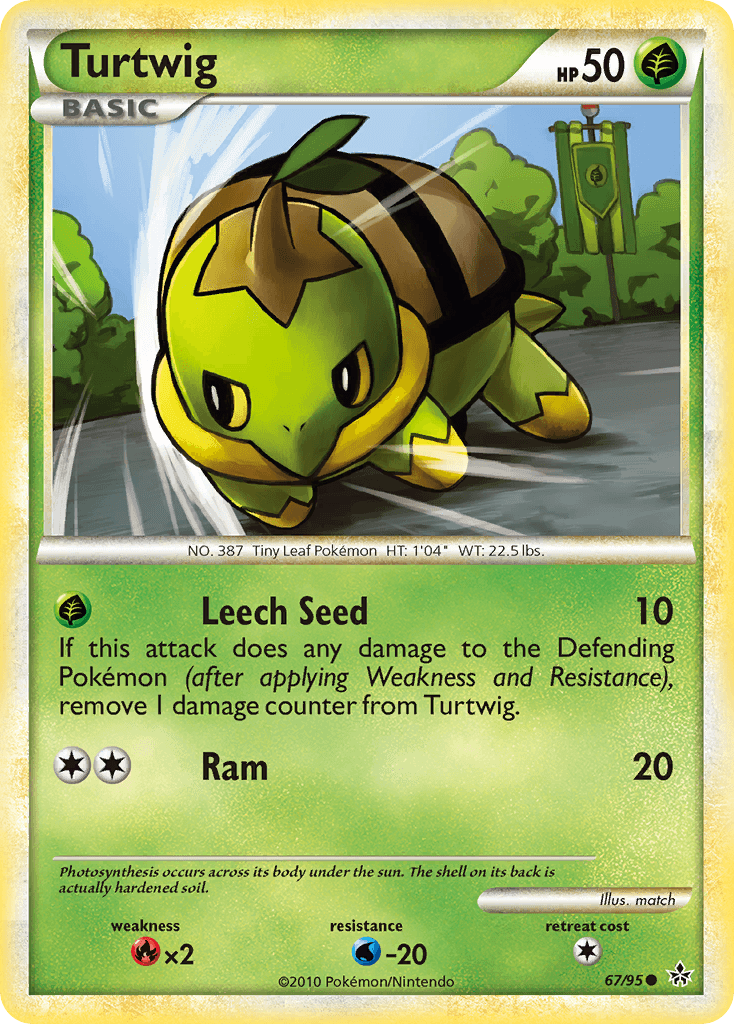 Turtwig, carta 67 de Unleashed