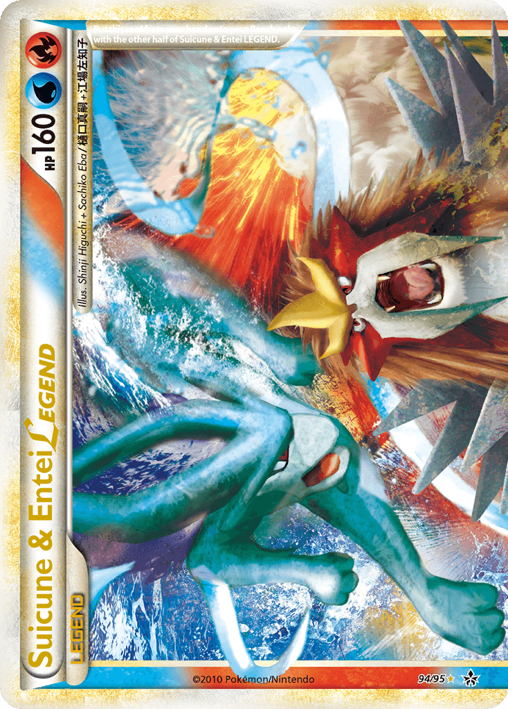 Suicune & Entei LEGEND, carta 94 de Unleashed