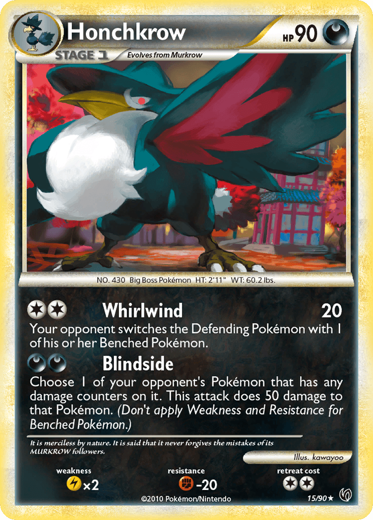 Honchkrow, carta 15 de Undaunted